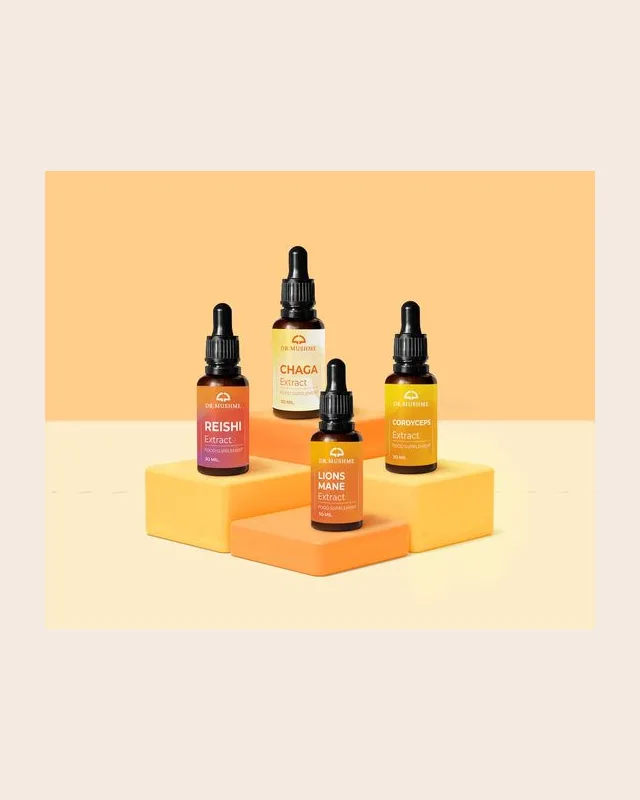 The Works bundle: Lion's Mane, Reishi, Chaga and Cordyceps drops